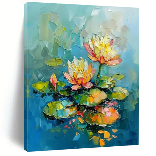 A Modern Ode to Monet: The Philosophy and Technique of a "Water Lilies" Impasto Painting