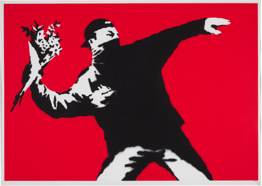 The Timeless Power of Banksy’s "Love Is In The Air": A Symbol of Peace and Resistance