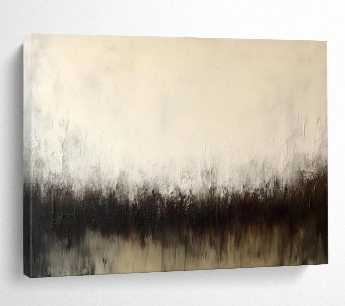 “White - Black Gradient Silhouette” – Abstract Acrylic Painting CT1724