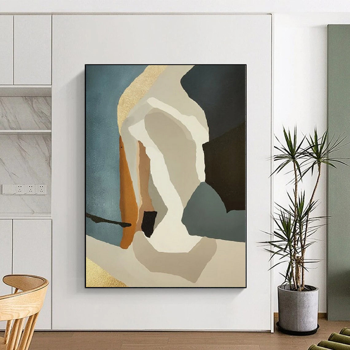 “Colorful Geometric Shapes” Abstract Acrylic Art CT0277