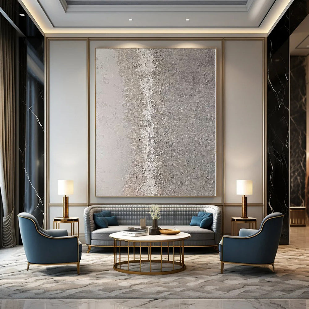 Hand-Painted Bespoke Abstract Mural for Bedroom & Hotel Fitness Studios