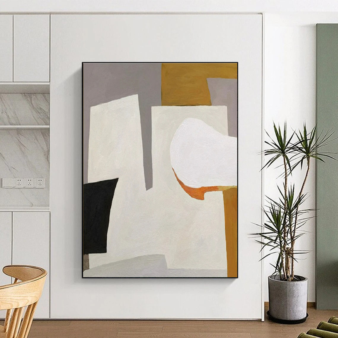 “Morandi Color Block Collage”,Minimalist Abstract Style CT0655
