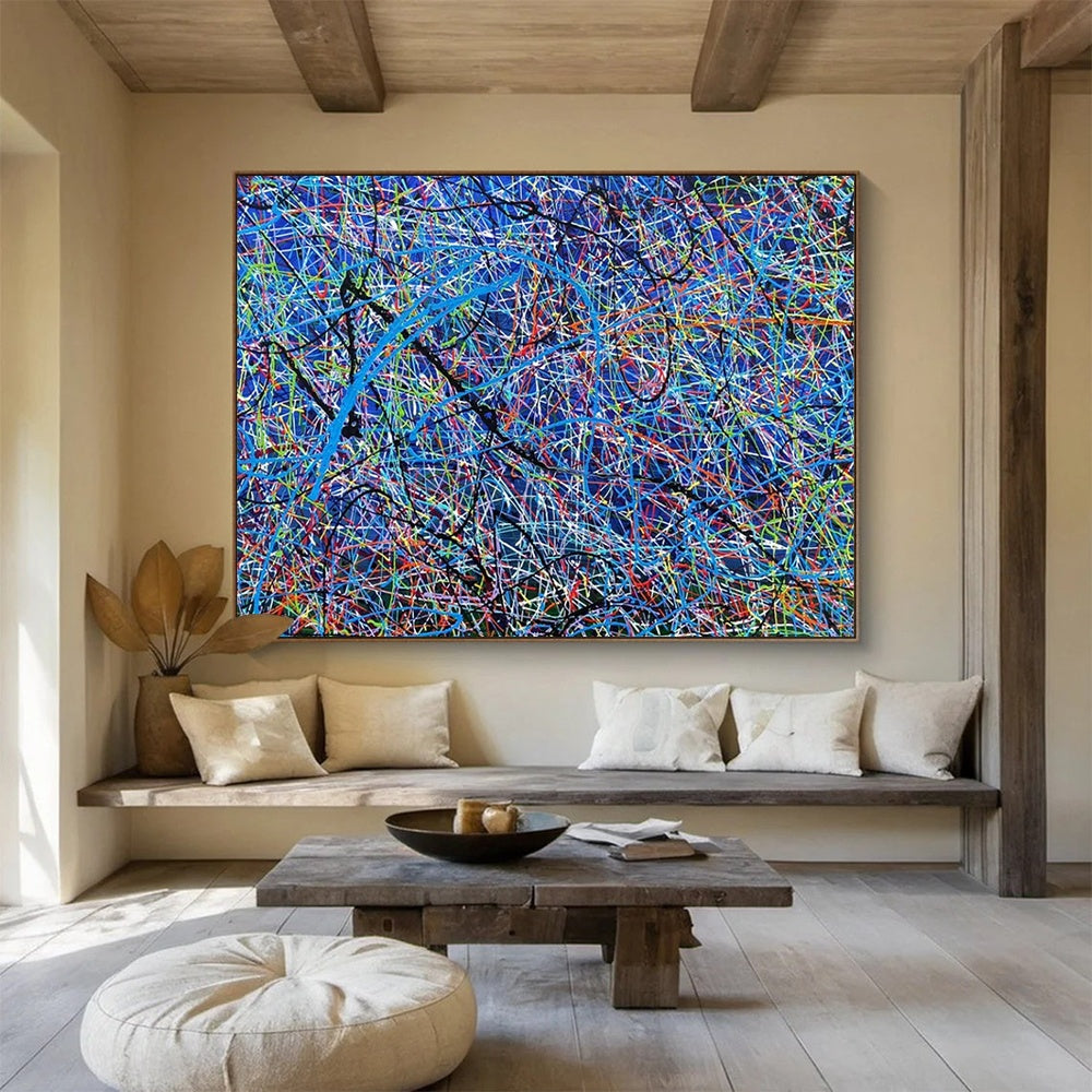 “Colorful Web of Dreams” – Abstract Acrylic Painting CT1726
