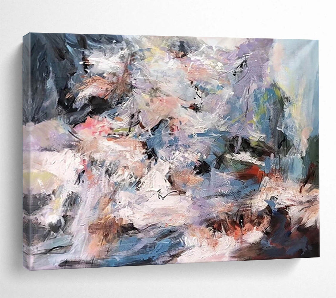 “Colorful Abstract Chaos” Abstract Expressionist Painting On Canvas DLZ151