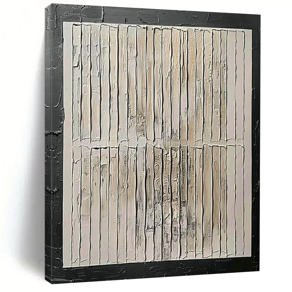 “Textured Neutral Abstract” - Abstract Painting On Canvas CT2352