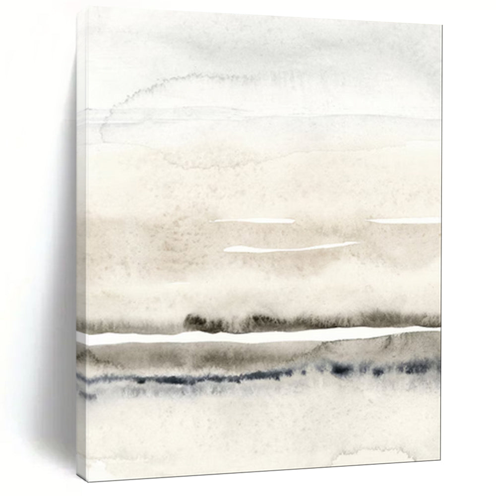 “Soft Gray Wash Layers” – Abstract Watercolor Landscape with Muted Tones CT2054