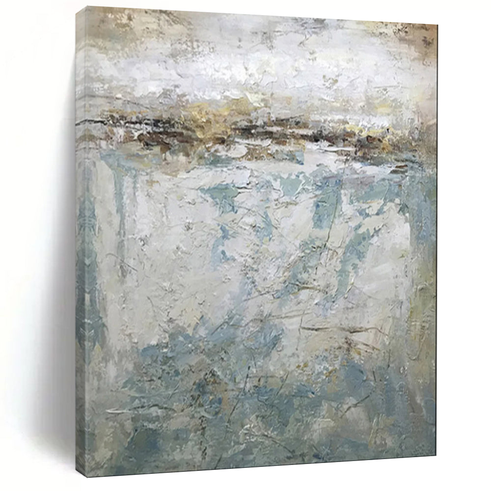 “Blended Greens and Whites - Watercolor Abstract” - Watercolor Abstract Art CT1972