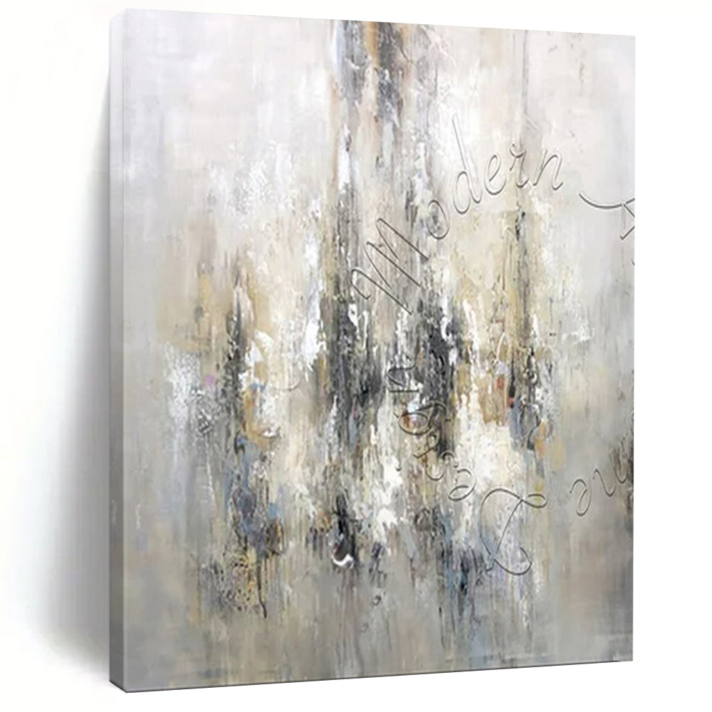 “Neutral - Toned Abstract” ,Abstract Minimalist Oil Painting CT0930