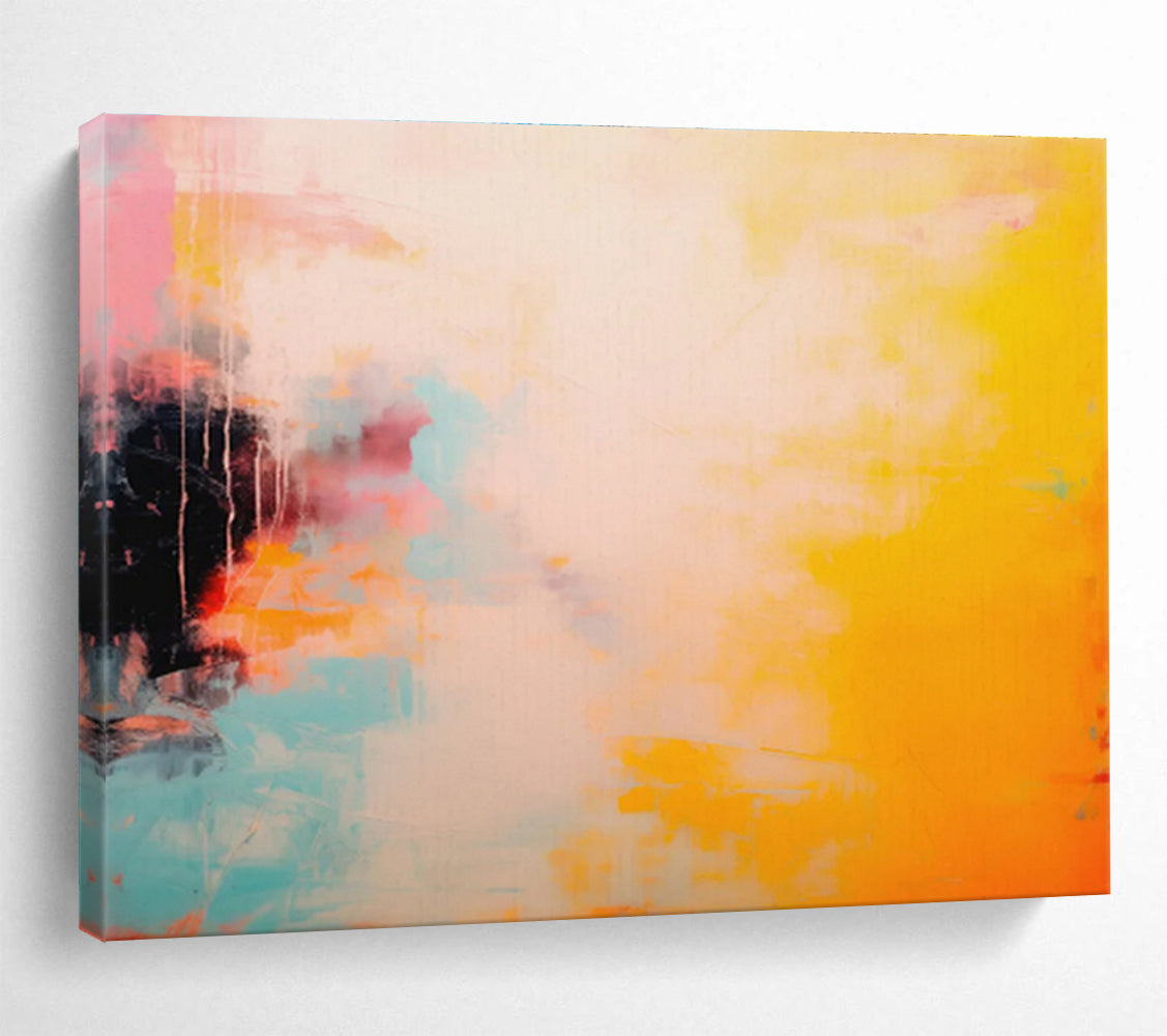 “Vibrant Color Fusion” Abstract Acrylic Painting On Canvas DKH471