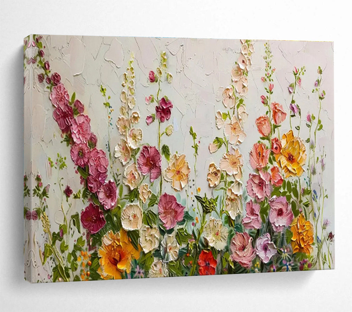 Colorful Wildflower Meadow Painting On Canvas DKH683