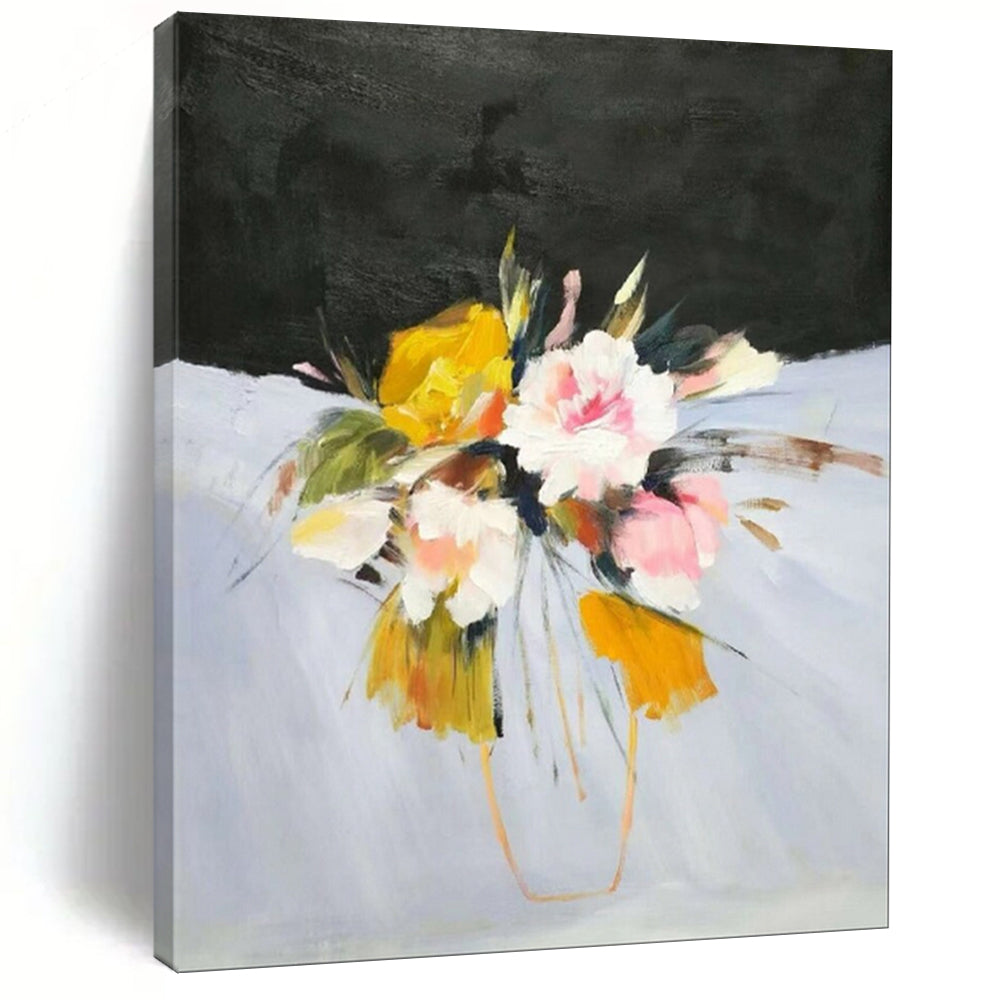 “Vibrant Flower Bouquet” - Expressive Floral Painting CT1995