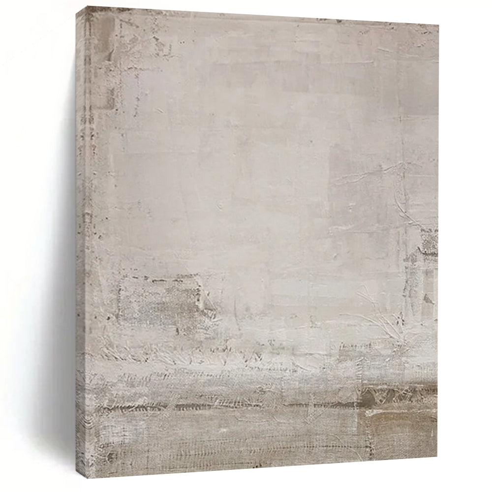 “Minimalist Gray Texture” - Minimalist Abstract Painting On Canvas DTP055