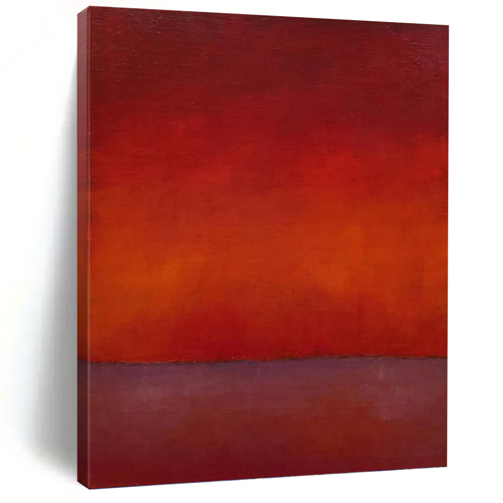 “Red & Purple Gradient Layers” - Gradient Color Field Painting On Canvas DKH1615