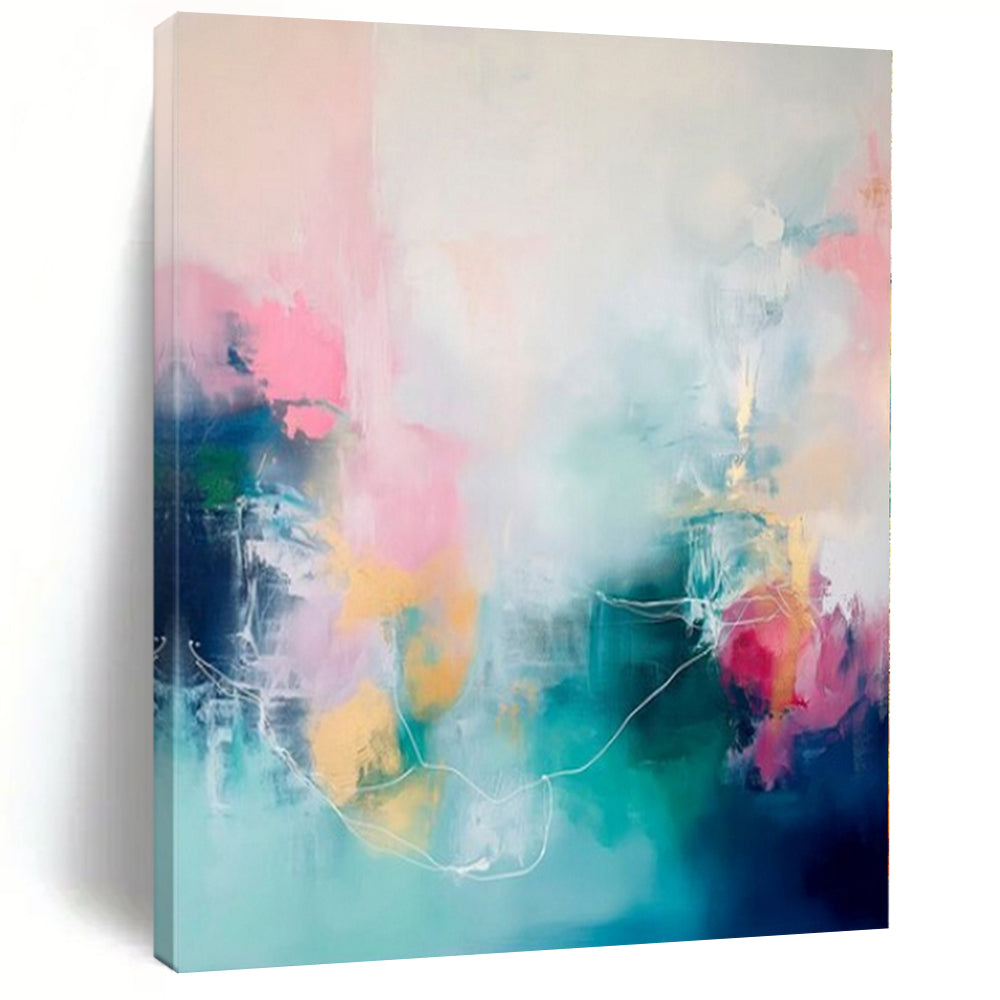 “Soft Colorful Abstract Expression” – Abstract Expressionist Painting CT1173