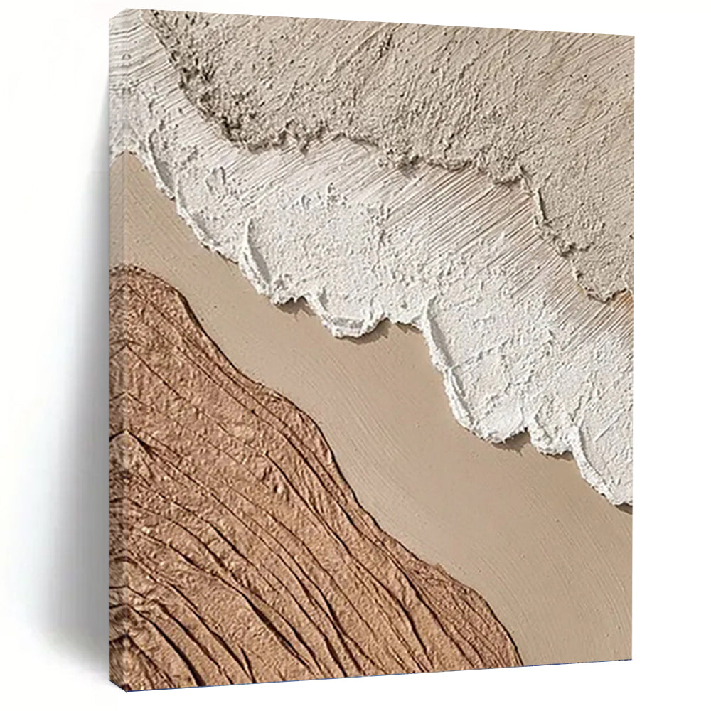 “Earth - Toned Textured Layers - Nature's Palette” Painting On Canvas DKH1130