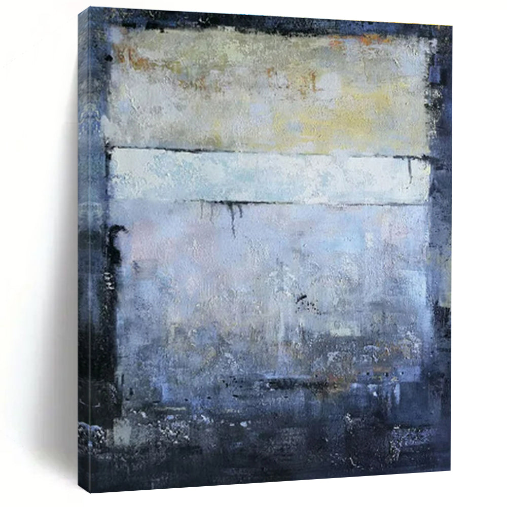 “Muted Gray Layers” ,Abstract Landscape Acrylic Painting CT0907