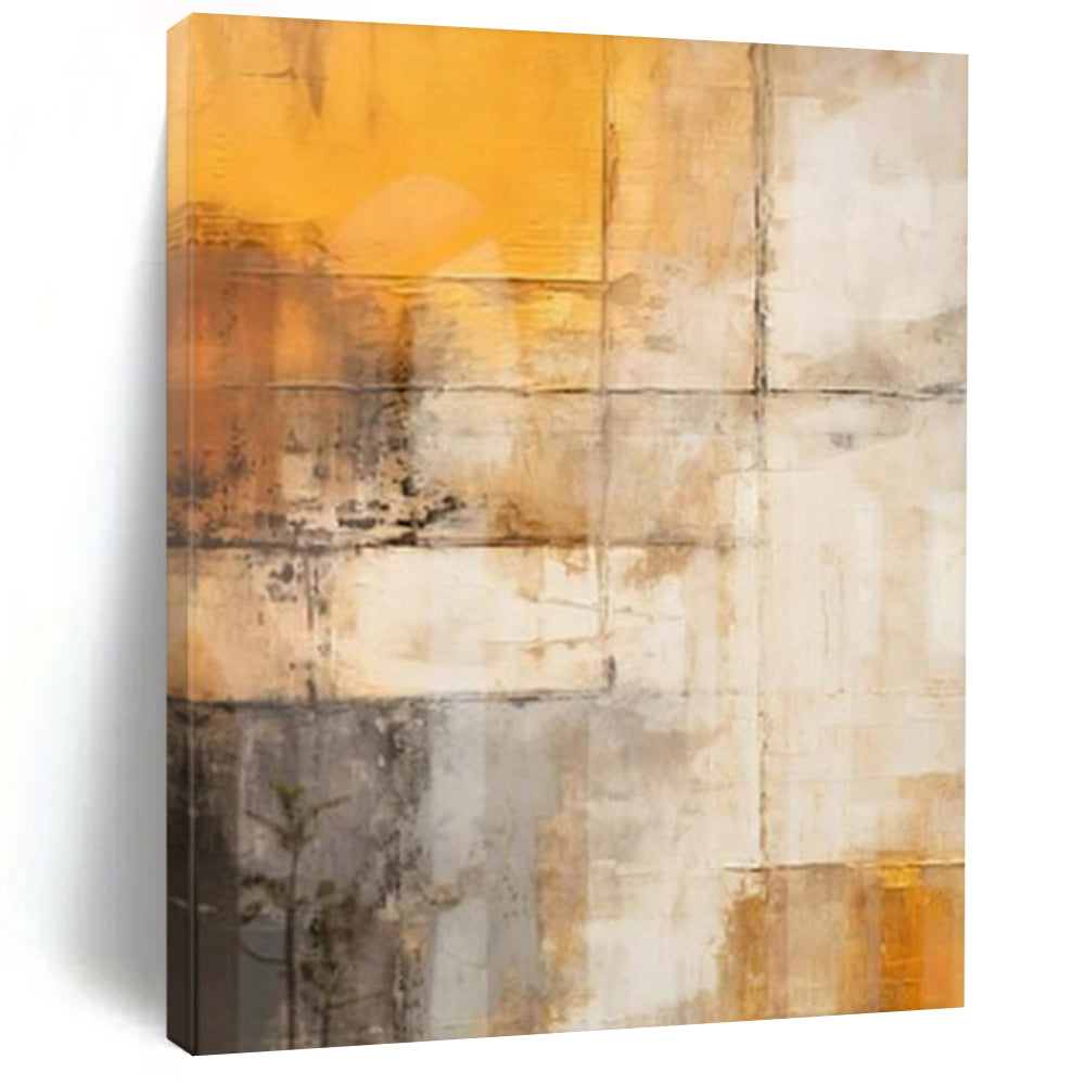 “Warm - Toned Textured Layers (Variation)” – Abstract Textured Painting CT1056