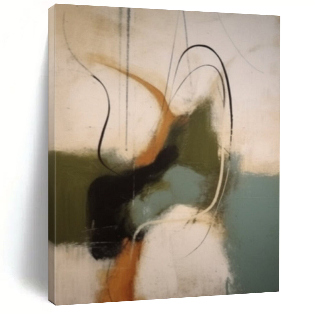 “Colorful, Abstract Flow ‘Energetic Fusion’” - Impasto Abstract Painting On Canvas DTP365
