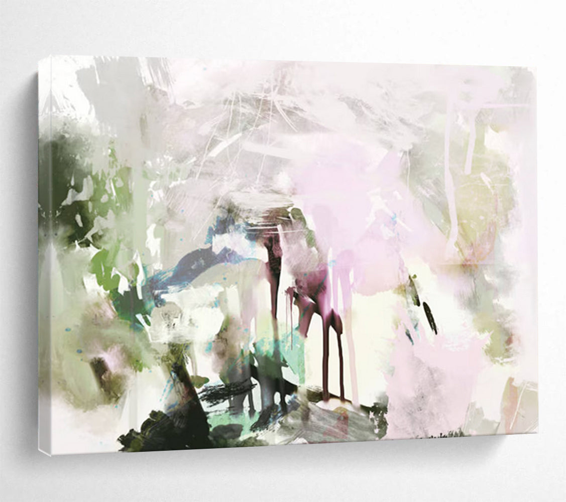 “Soft Pastel Abstraction” Dreamy Abstract Painting On Canvas DLZ119