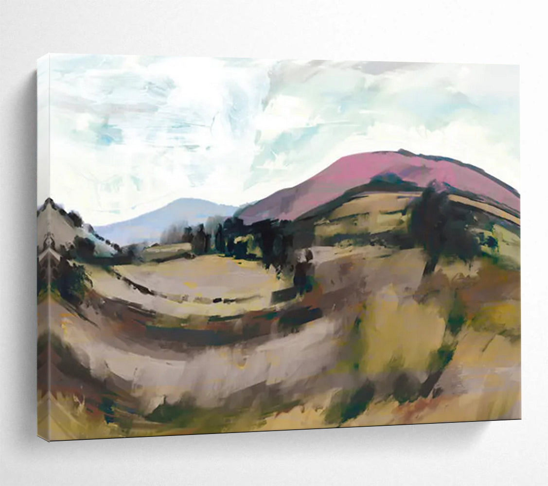 “Colorful Rolling Hills” Post - Impressionist Oil Painting On Canvas DLZ126