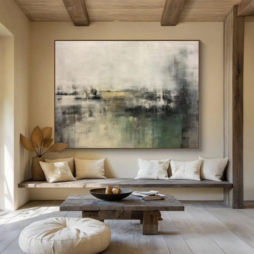 “Muted Tones Abstract Landscape” – Abstract Acrylic Painting CT1722