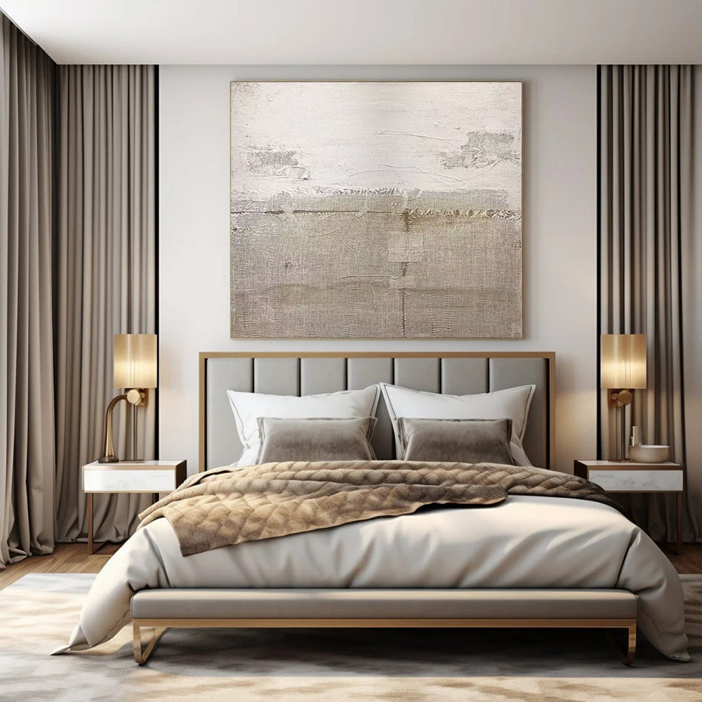 Oversized Custom Hand-Painted Abstract Painting for Office & Hotel Outdoor Terraces