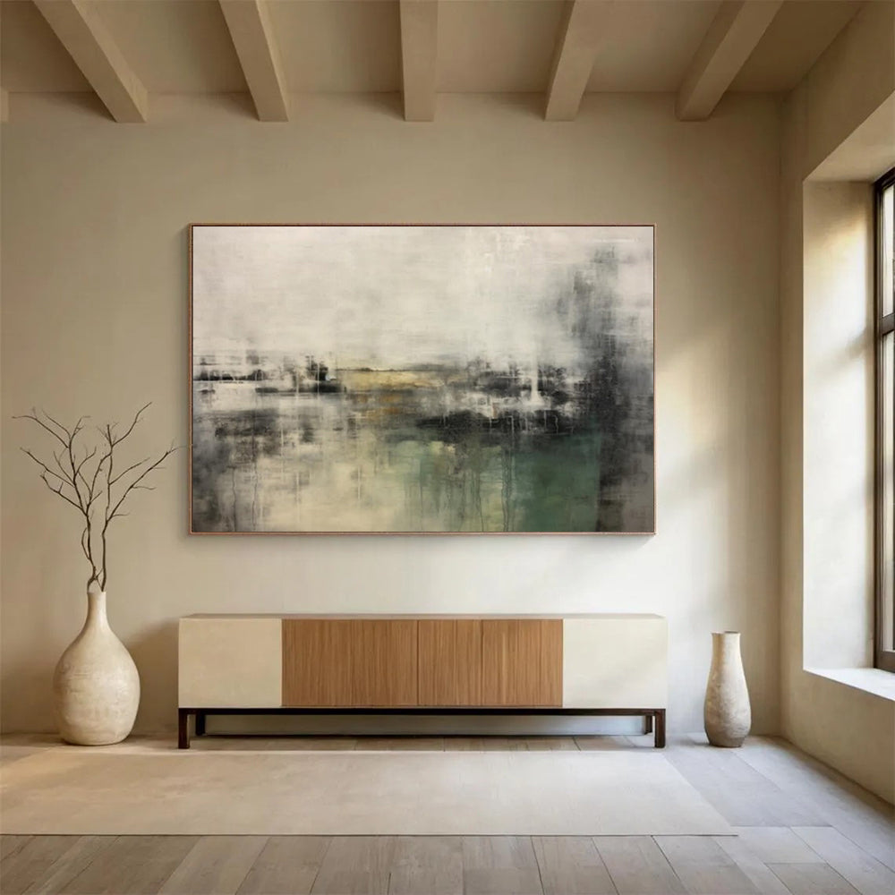 “Muted Tones Abstract Landscape” – Abstract Acrylic Painting CT1722