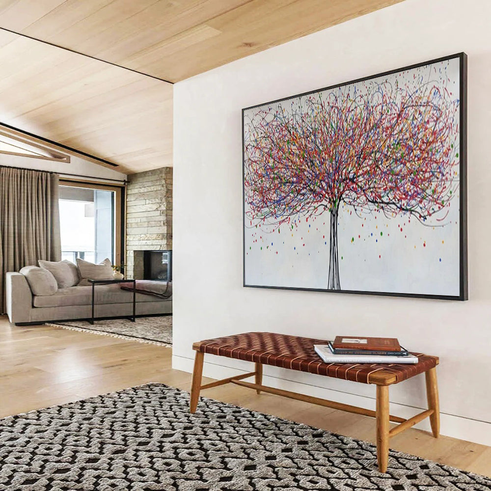 “Rainbow Canopy Tree” – Abstract Acrylic Painting CT1727