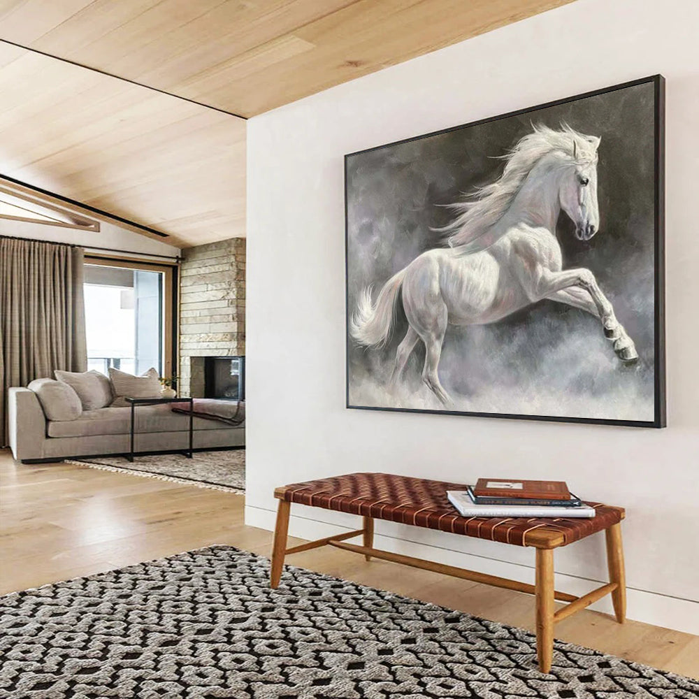 “Ghost Horse” – Surrealist Equine Oil Painting CT1744
