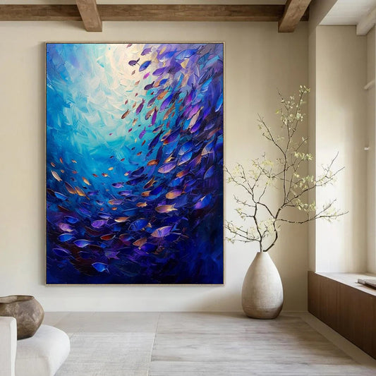 “Vibrant Underwater World” – Impressionistic Marine Painting CT1064