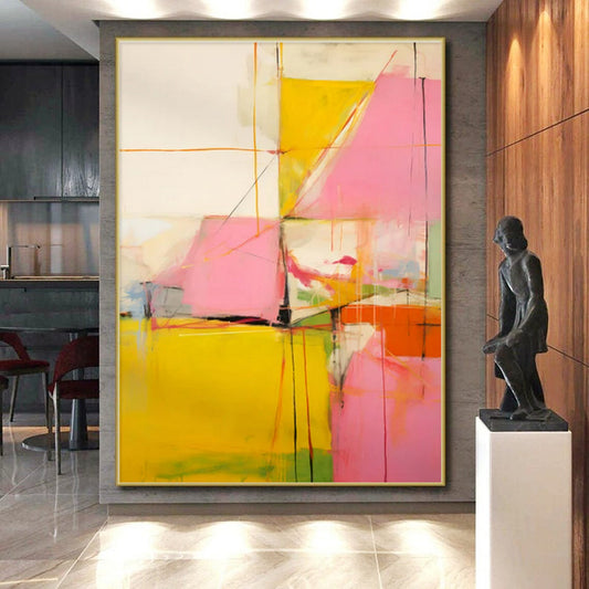 “Vibrant Color - Block Energy” ,Abstract Expressionist Art CT0873