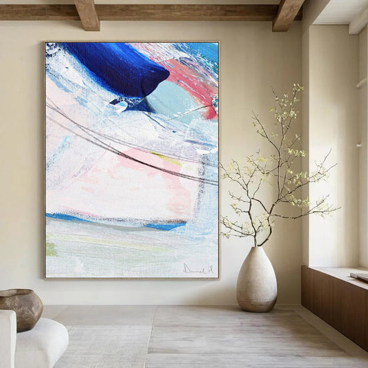 “Pastel Abstract Swirls” - Abstract Expressionist Painting On Canvas DTP150