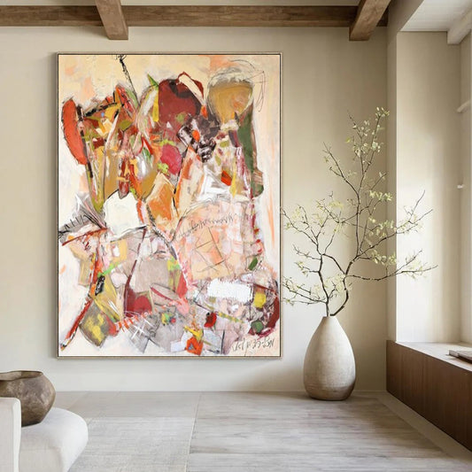 “Colorful Abstract Collage Mix” – Mixed - Media Abstract Art CT1171