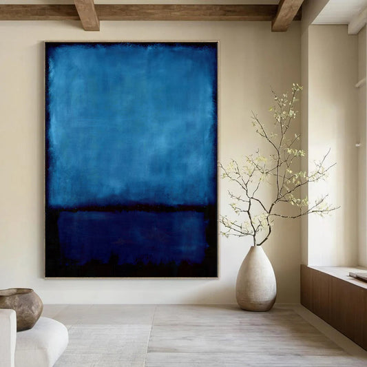 “Deep Blue Solitude” – Color Field Painting CT1185