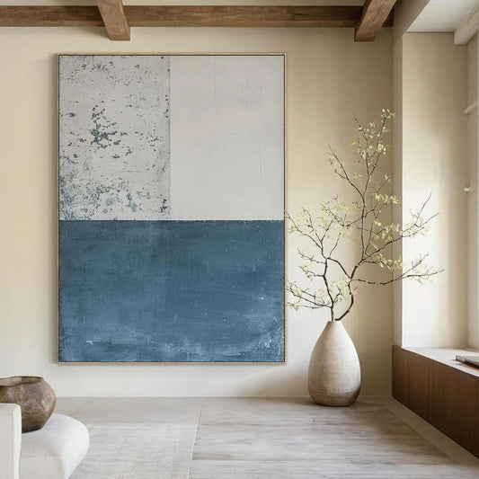 “Minimalist Color Block” - Minimalist Abstract Painting On Canvas DTP085