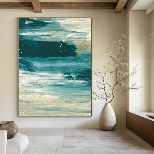 “Deep Sea Swirls” - Impressionistic Seascape Painting On Canvas DTP177