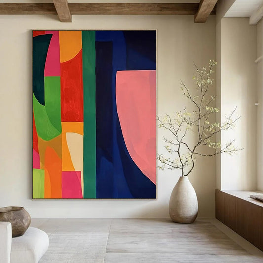 “Colorful Geometric Abstract” - Abstract Painting CT2369