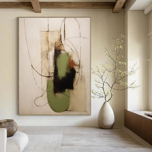 Ink & Acrylic On Canvas CT1294