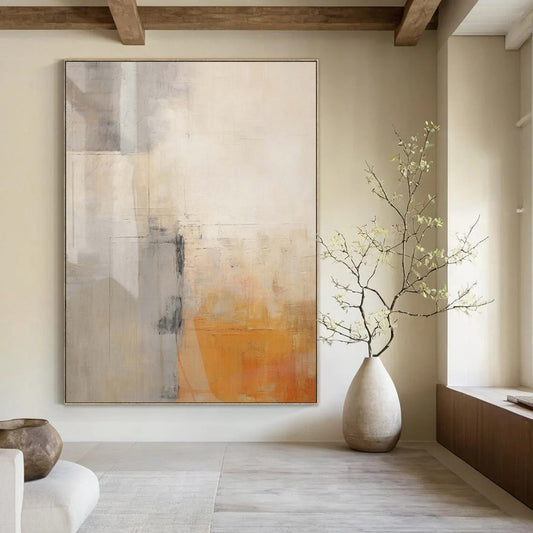 “Neutral Tones with Subtle Shifts” – Abstract Minimalist Painting CT1060
