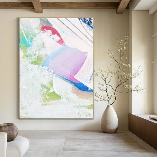 “Colorful Abstract Layers” - Abstract Expressionist Painting On Canvas DTP149