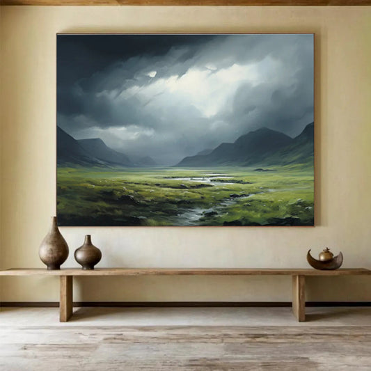 “Dark and Light Landscape” Painting On Canvas DKH170