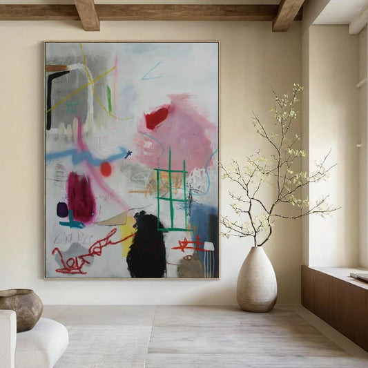 Multicolor Graffiti Abstraction - Street Art - Style Acrylic Painting CT1406