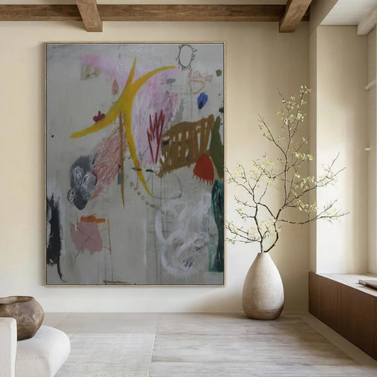 Mixed - Element Abstraction - Mixed - Media Abstract Painting CT1408