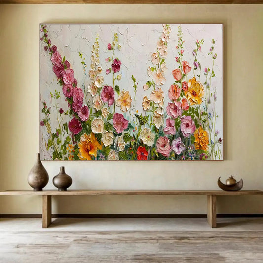 Colorful Wildflower Meadow Painting On Canvas DKH683