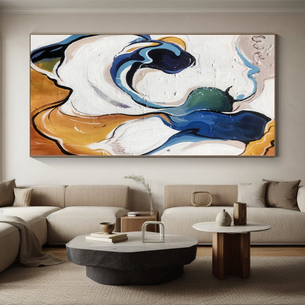 “Fluid Color Swirls” Abstract Acrylic Art CT0290