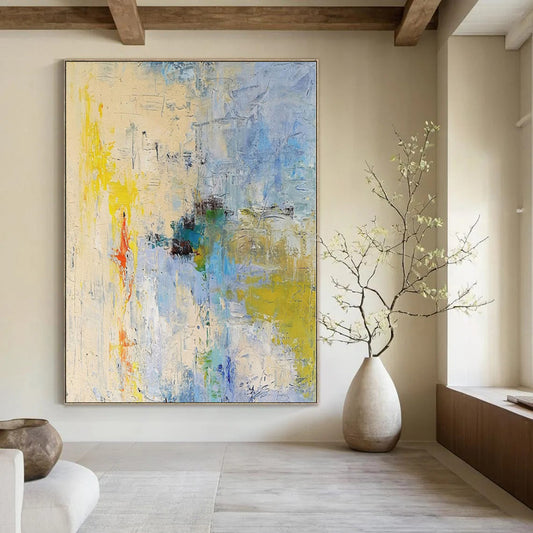 “Colorful Abstract Chaos” Expressionistic Acrylic Art CT0185