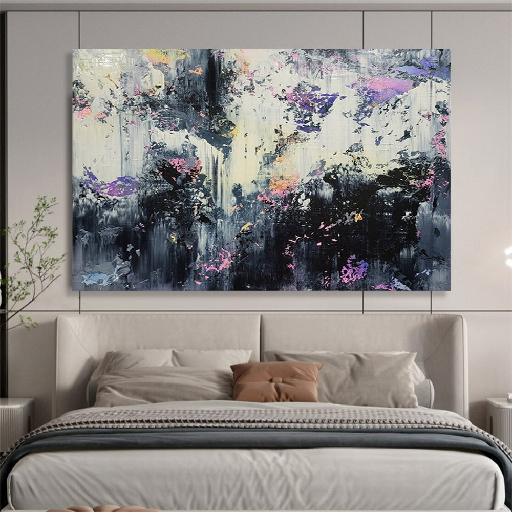 “Moody Abstract Forest” – Expressionistic Nature Acrylic Painting CT1752