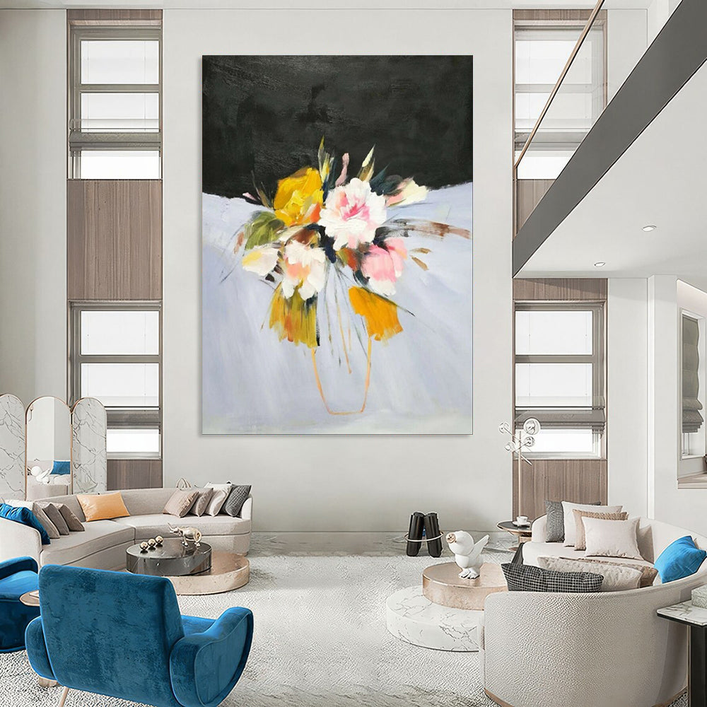 “Vibrant Flower Bouquet” - Expressive Floral Painting CT1995