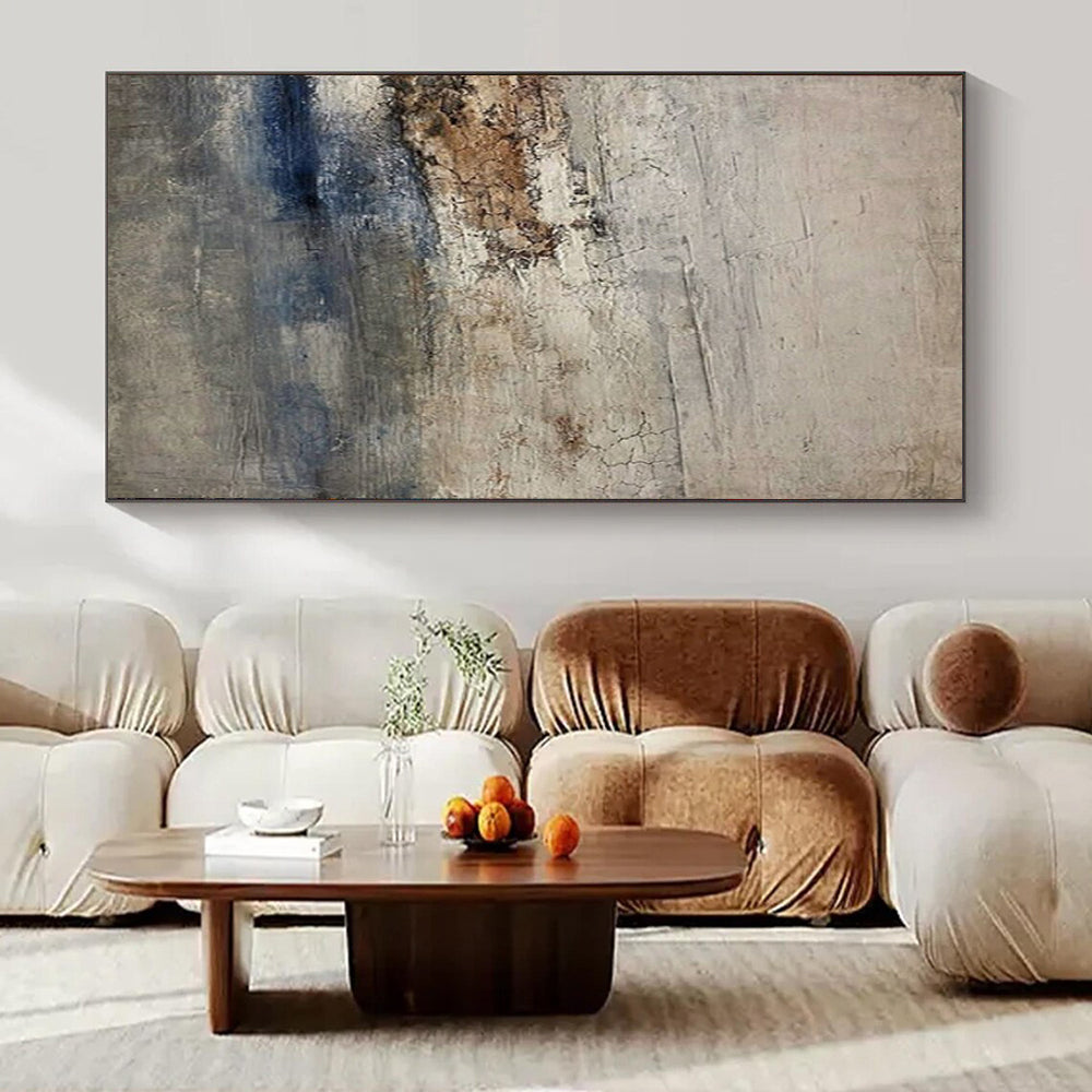“Gray - Brown & Blue Textured Seascapes” – Abstract Seascape Art CT0976