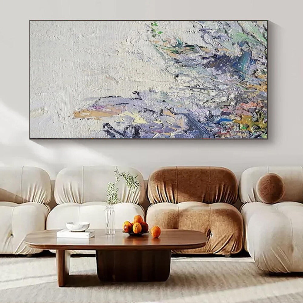 Colorful Textured Abstraction - Impasto Abstract Acrylic On Canvas CT1349